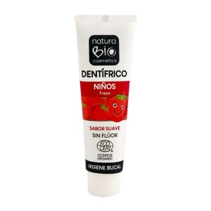 Pasta de dientes infantil fresa sin flúor NaturaBIO