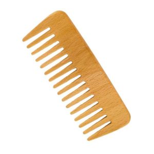 Peine para cabello rizado de haya natural